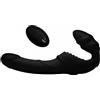 Strap U Pro Rider 9X Vibrating Silicone Strapless Strap On with Remote Control Black