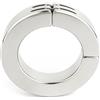 Mr. Steel Hinged Magnetic Cockring 50mm Silver