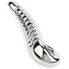 Mr. Steel Devil's Tongue Dildo Silver