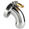 Mr. Steel The Brig Male Chastity Device Silver