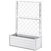 STEFANPLAST Fioriera Italia con spalliera cm 100x43x142h 80 lt bianca