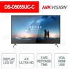 Hikvision DS-D5055UC-C - DS-D5055UC-C: Monitor LED 55 4K Ultra HD - 60Hz - 8ms - VGA - HDMI - USB - Hikvision