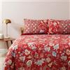 Bassetti Granfoulard Completo Letto Copripiumino Matrimoniale, Copripiumone Due Piazze in Percalle di Cotone, Sacco copri piumino Maxi, Lenzuolo Sotto con angoli, 2 Federe Vicenza R1