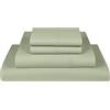 DKS BEDDING 100% cotone egiziano - 600 fili, set di 4 fogli di cotone, 100% puro e confortevole, set di lenzuola, facile da montare, traspirante e raffreddamento, Cal. King Sage
