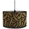 Morbuy Paralume in Bambù Floreale Vintage Paralume a Tamburo Diametro 30cm Paralume per Lampada da Tavolo, Lampada da Terra, Lampadario, E27 Lampada Accessorio, Decorazioni (Foglia d'Oro)
