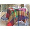 BOSSI - Tovaglia Maxi Arredo Puro Cotone Pettinato Tinto in Filo (escluso tovaglioli) (1381, 6 posti - cm 150 x 180)