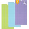 Yuehuamech Tappetini da taglio per Cricut Variety Cricut Explore Air2/One Maker, 3 tappetini da 30,5 x 61 cm - StandardGrip, LightGrip, StrongGrip, tappetino da taglio adesivo per trapuntatura, artigianato,