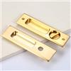 HOCONNIE Serratura Porta Scorrevole Senza Chiave Serratura Porta a Scomparsa Maniglia Porta Scorrevole Incasso Serratura Della Porta 160mm (Oro)