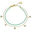 Fossil Women's Semi precious beads with lobster clasp closure bracelet