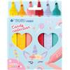 Tratto Video, Evidenziatore, Pastel, Punta scalpello, Astuccio, Colori assortiti, Candy 6pz