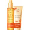 Nuxe Sole Nuxe Sun Duo Olio Solare SPF50 Viso e Corpo 150ml + Latte Doposole 100ml