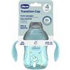 Chicco Tansition Cup Tazza 4m+ colore Azzurro, 200ml