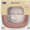 Chicco Set di Piatti 12m+ colore Rosa, 2 piatti