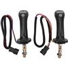 Pyhodi 2 Maniglie Joystick per Escavatore a 3 Pulsanti, Impugnatura Joystick per Doosan DH DX150 215 225 300 370-9C, Impugnature Ergonomiche per Joystick