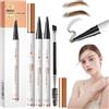 Moiuguli 2 PCS Matita Sopracciglia Waterproof, Matita Sopracciglia Microblading 4 Punte Della Penna Matita Sopracciglia Liquida Waterproof Crea Sopracciglia Dall'aspetto Naturale Marrone Scuro Chiaro
