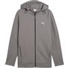 PUMA Felpa con Zip Integrale e Cappuccio EVOSTRIPE da Uomo L Cast Iron Gray