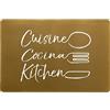 douceur d'intérieur, Tovaglietta 28,5 x 43,5 cm Oro, PVC stampato, Cuisina