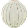 DRW Vaso da tavolo in ceramica con striature bianche 30x30x30cm