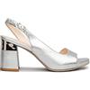 Nero Giardini E012862DE Sandali Donna in Pelle - Argento 36 EU