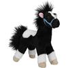 Depesche 13479 Miss Melody - Peluche Cavallo in Bianco e Nero, con Cavezza Blu, Peluche di Circa 18 cm con Morbida criniera