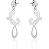 Aka Gioielli® - Orecchini Mamma e Figlia in Argento 925 Rodiato, Orecchini Simbolo Infinito Amore tra Madre e Figlia