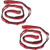 PATIKIL Cinghie a Catena a Margherita, 2pz Cinghia a Catena in Nylon Regolabile Cinghia Arrampicata Resistente con 8 Loop per Altalena Amaca Yoga Aereo, Rosso