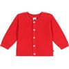Petit Bateau A0cpf Maglione Cardigan, Rosso, 24 Mesi Bimba