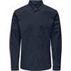 ONLY & SONS Onsmichael 18w Reg Cord Stretch LS Shirt Camicia a Maniche Lunghe, Blazer Blu Marine, XL Uomo