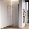 DEGHI Box doccia nicchia 120 cm battente 95 cm e lato fisso con vetro temperato trasparente e profilo cromo 195h - Nilo