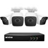 ANNKE Kit di Sorveglianza CCTV 8 Canale 3K Lite 5 in 1 H.265+ DVR e 5MP Telecamere Bullet Intemperie Sensore di Movimento Allarme E-mail Accesso Remoto NO HDD