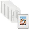 TXXATX 10 Pezzi Passepartout 15x20 cm Passepartout per Cornici Diametro Interno 9x14 cm Spessore di 1,5 mm Bianco per Cornici Foto Quadri Stampe d'Arte