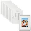 TXXATX 10 Pezzi Passepartout 18x24 cm Passepartout per Cornici Diametro Interno 9x14 cm Spessore di 1,5 mm Bianco per Cornici Foto Quadri Stampe d'Arte