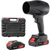 SHDITHOTV Piccolo soffiatore senza fili 130.000 giri/min, soffiatore elettrico portatile, mini jet a secco con 2 batterie, per tastiera computer all'aperto, auto, casa