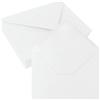 JAGERGREEN 50 Pezzi Busta da Lettera Bianco C6 108 x 159 mm, 150 g/m²