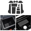 CDEFG Compatibile con MG4 MG 4 EV Elektro 2022 2023 2024, Tappetino Antiscivolo Antipolvere Antigraffio Tappetini in Gomma Portabicchieri per Interni Auto MG4 2024 Accessori (Nero)