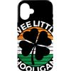 Funny Ireland Flag St Paddy's Shamrock Q Wee Little Hooligan irlandese San Patrizio Custodia per iPhone 16