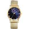 Silverora Orologi Donna Uomo Elastico: Analogici Quarzo Coppia Orologi Con Numeri Romani Impermeabile Cinturino In Acciaio Inossidabile Orologi Da Uomo Orologi Da Donna Regali, Bagu-oro donna,
