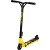 QKids Monopattino a due ruote per adolescenti, adulti, ruote Ø 10 cm, pieghevole, nero, giallo, fino a 100 kg, età: 6+, Extreme Freestyle