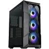 Cooler Master MasterBox TD500 Mesh V2 - Case per PC mid-tower E-ATX mesh tassellato, 3 ventole ARGB 120mm, USB Type-C 10 Gbps - Nero