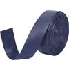 GORGECRAFT Nastro di Rifinitura in Similpelle 5mx25mmx1mm Strisce di Pelle Pieghevoli in Pelle Cordoncino Piatto in Pelle di Agnello Texture PU Nastro in Similpelle Cinturino Stringa Blue Marine
