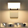 Kingwen 40W Applique Murale 3000K,Lampe murale pivotante pliante Exterieur avec LED Panneau Rotatif，Eclairage IP65 pour Terrasse Entrée Jardin