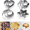 ztsy 12�pezzi in metallo a forma di stella cerchio fiore cuore Tagliapasta pe...