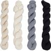 FREEBLOSS 4pezzi Filo Sashiko in 4 colori Matassa Sashiko 4 * 100 M filo da ricamo in puro cotone Filo Sashiko giapponese Colori di base per quilting e ricamo Kit Sashiko Forniture