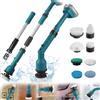 Aisny Spazzola Pulizia Elettrica, Lavasciuga ABatteria Per Makita 18v Batteria Incluse 8 Testine Spazzola Pulizia Spazzola Per Pulizia Estensibile Da 63-125 Cm Dotato Asta Prolunga 2 Livelli Velocità
