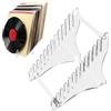 xyuayamz Porta Dischi Vinile, Supporto Vinili per 12 Vinyl, Scaffale in Viniles, Espositore CD per Soggiorno, Ufficio, Sala Giochi e Studio, Acrilico, 1 Pezzo, Trasparente