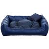 Gutekissen® Letto per Cani in Ecopelle - Stile Divano Elegante - Cuscino Confortevole - Materiali Durevoli e di Alta Qualità EKO (S - 65x55, Blu scuro)