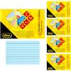 Idena 90281 - Schede DIN A6, 250 pezzi foderati, flashcard in carta FSC-Mix da 180 g/m² in 4 colori, per scuola e ufficio