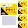 Idena 90279 - Schede DIN A7, 500 pezzi foderati, flashcard in carta FSC-Mix da 180 g/m² in bianco, per scuola e ufficio