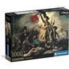 Clementoni - Puzzle 1000 Pezzi Arte per Adulti e Ragazzi, Museum Collection, Tema La Libertà che Guida il Popolo, con Poster Incluso, Compact Box, Idea Regalo Made in Italy, 70x50 cm, 39973