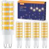TASMOR G9 LED 8W Lampada Bianco Caldo 3000K, Lampadina LED G9 840 Lumen, Nessuno Sfarfallio, Equivalente a Lampada Alogena 80W, Angolo del Fascio 360°, Non Dimmerabile